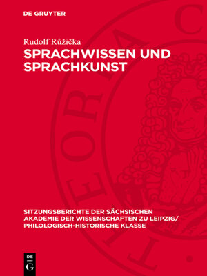 cover image of Sprachwissen und Sprachkunst